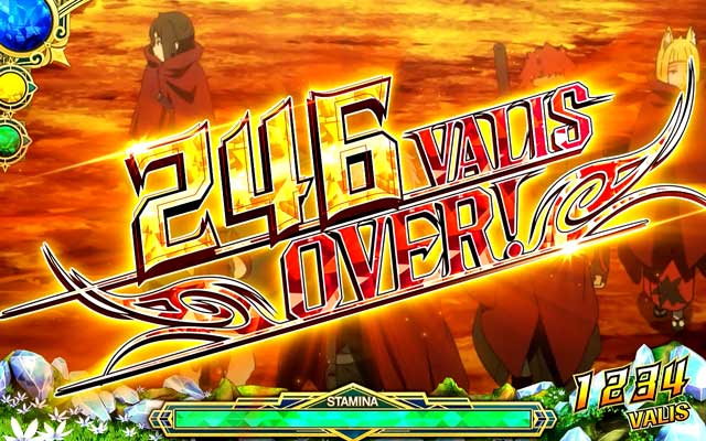 設定示唆】特定枚数獲得表示[パチスロ ダンジョンに出会いを求めるのは